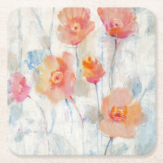 Dessous-de-verre Carré En Papier Translucide II (Devant)