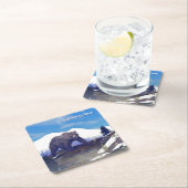 Dessous-de-verre Carré En Papier Treeline Grizzly (En situation)