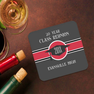 Dessous-de-verre Carré En Papier Trending ! Nouvelle réunion de classe