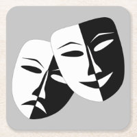Très Cool Comédie et Tragédie Masques Théâtres