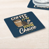 Dessous-de-verre Carré En Papier Très cool et mignon café ou Java (Incliné)
