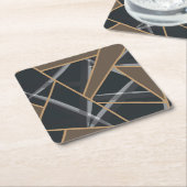 Dessous-de-verre Carré En Papier Triangles (Incliné)