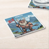 Dessous-de-verre Carré En Papier Troll norvégien (Incliné)