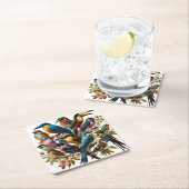 Dessous-de-verre Carré En Papier Tropical (En situation)