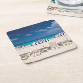 Dessous-de-verre Carré En Papier Tropical Beaches | Tropical Beach Anguilla (Incliné)