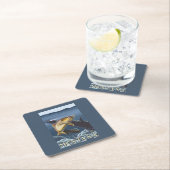 Dessous-de-verre Carré En Papier Truite pêchant la section transversale - Montana (En situation)