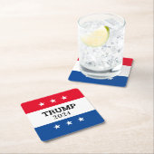 Dessous-de-verre Carré En Papier Trump 2024 (En situation)
