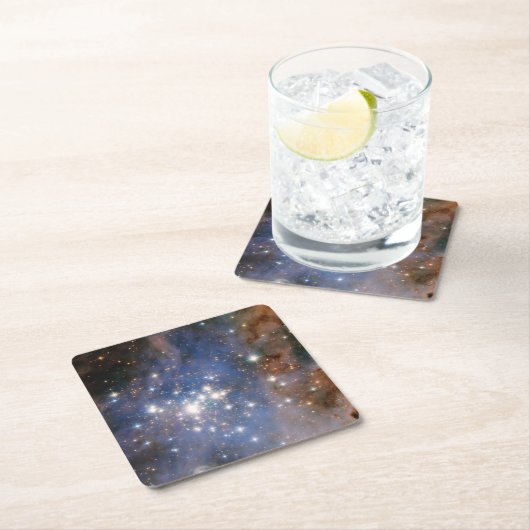 Dessous-de-verre Carré En Papier Trumpler Star Cluster 14. (En situation)