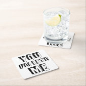 Dessous-de-verre Carré En Papier Tu M'Enlèves (En situation)