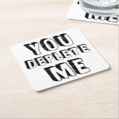 Dessous-de-verre Carré En Papier Tu M'Enlèves (Incliné)