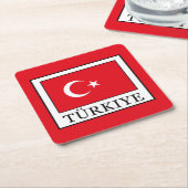 Dessous-de-verre Carré En Papier Türkiye (Incliné)