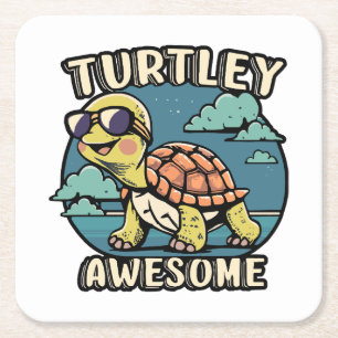 Dessous-de-verre Carré En Papier Turtley Incroyable