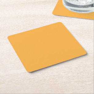 Dessous-de-verre Carré En Papier un fond jaune avec une bordure noire