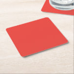Dessous-de-verre Carré En Papier un fond rouge avec une bordure blanche<br><div class="desc">6 Dessous de Verre Carrés Personnalisés pour Chaque Événement.</div>