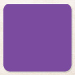 Dessous-de-verre Carré En Papier un fond violet avec une bordure blanche<br><div class="desc">6 Dessous de Verre Carrés Personnalisés pour Chaque Événement.</div>