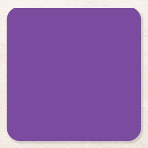 Dessous-de-verre Carré En Papier un fond violet avec une bordure blanche