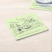 Dessous-de-verre Carré En Papier Un nouveau tour (Incliné)