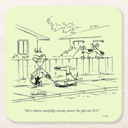 Dessous-de-verre Carré En Papier Un nouveau tour (Devant)