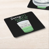 Dessous-de-verre Carré En Papier Un Peu Absinthe L'esprit drôle Humour de boisson (Incliné)