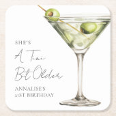 Dessous-de-verre Carré En Papier Un Tini Un Peu Plus Ancien Martini (Devant)