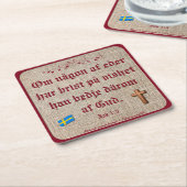 Dessous-de-verre Carré En Papier Underlägg — Bonad (Incliné)