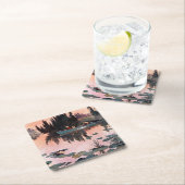 Dessous-de-verre Carré En Papier Une belle capture par John Clymer (En situation)