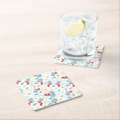 Dessous-de-verre Carré En Papier Une chose deux douces choses Motif (En situation)