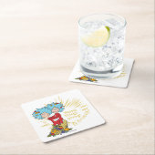 Dessous-de-verre Carré En Papier Une Chose Deux Joyeuses Choses Qui Donnent ! (En situation)