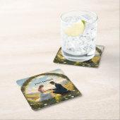 Dessous-de-verre Carré En Papier Une promesse pour toujours : le Fiançailles (En situation)