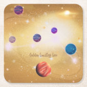 Dessous-de-verre Carré En Papier Univers (Devant)