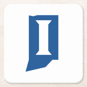 Dessous-de-verre Carré En Papier Université d'État de l'Indiana