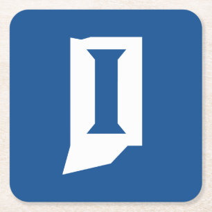 Dessous-de-verre Carré En Papier Université d'État de l'Indiana