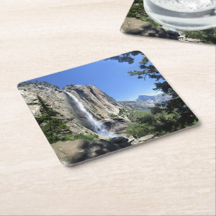 Dessous-de-verre Carré En Papier Upper Yosemite Falls - Yosemite