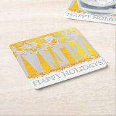 DESSOUS-DE-VERRE CARRÉ EN PAPIER VACANCES À CENTRAL PARK ! :) (Incliné)