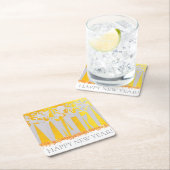 DESSOUS-DE-VERRE CARRÉ EN PAPIER VACANCES À CENTRAL PARK ! :) (En situation)