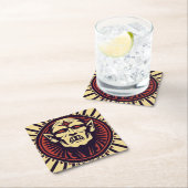 DESSOUS-DE-VERRE CARRÉ EN PAPIER 'VAMPIRE' (En situation)