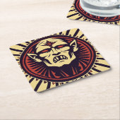 DESSOUS-DE-VERRE CARRÉ EN PAPIER 'VAMPIRE' (Incliné)