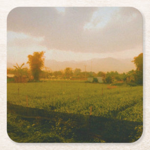Dessous-de-verre Carré En Papier Vang Vieng - Laos