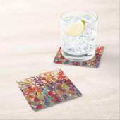 Dessous-de-verre Carré En Papier Variété de fleurs (En situation)