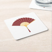 Dessous-de-verre Carré En Papier Ventilateur de pliage (Incliné)