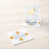 Dessous-de-verre Carré En Papier Vents d'heure-milliampère Jongg (En situation)