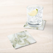 Dessous-de-verre Carré En Papier Verge (En situation)