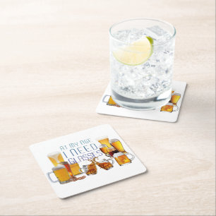 Dessous-de-verre Carré En Papier Verres à bière SlipperyJoe's verres à pilsner chop