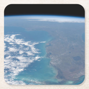 Dessous-de-verre Carré En Papier Vers Le Nord La Péninsule De Floride.