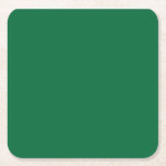 Dessous-de-verre Carré En Papier vert, azur, aigue-marine, bleu électrique, police,<br><div class="desc">6 Dessous de Verre Carrés Personnalisés pour Chaque Événement.</div>