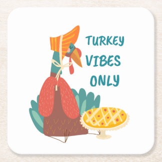 Dessous-de-verre Carré En Papier Vibes Turquie uniquement Plaque en papier