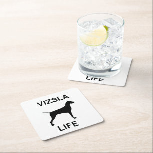 Dessous-de-verre Carré En Papier vie de vizsla
