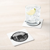 Dessous-de-verre Carré En Papier Vie Van (En situation)