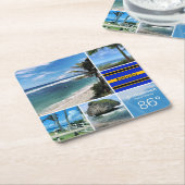 Dessous-de-verre Carré En Papier Views de Barbade (Incliné)