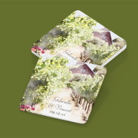 Vignoble et Mariage d'aquarelle de la grange rouge